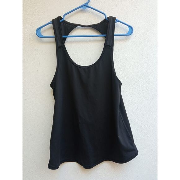 American Eagle Women’s Scoop Neck Racer Back Black Workout Tank Top Size Medium - Picture 1 of 7